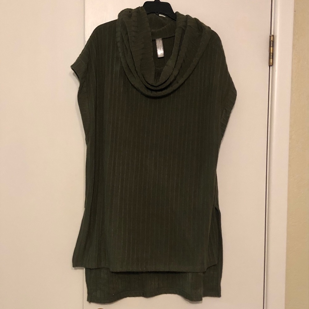 Hunter Green Oversized Sweater Shirt